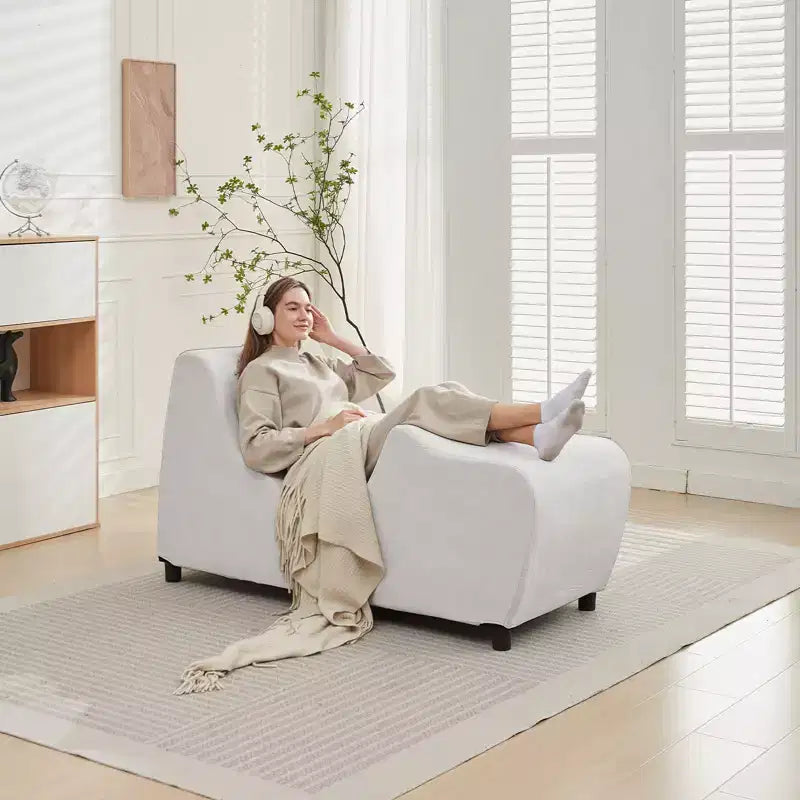 Sedia lunga per yoga in velluto per adulti, sedia da stretching e relax per interni