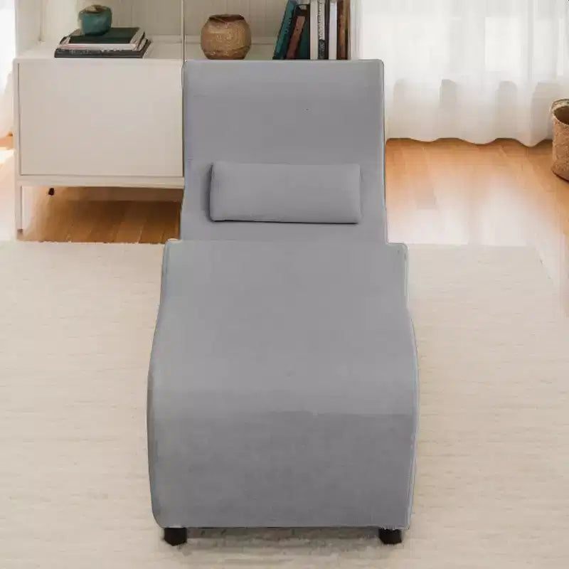 Sedia lunga per yoga in velluto per adulti, sedia da stretching e relax per interni