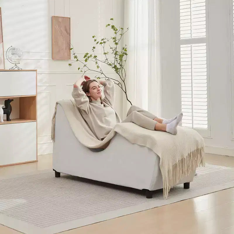 Sedia lunga per yoga in velluto per adulti, sedia da stretching e relax per interni