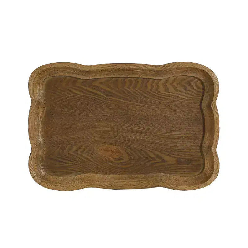 Tavolino d'appoggio vintage in legno massello a forma di clessidra per soggiorno