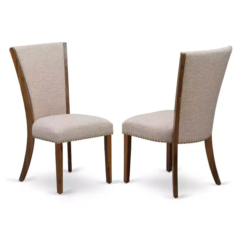 Renaissance Refinement Set of 2 Upholstered Parson Dining Chairs