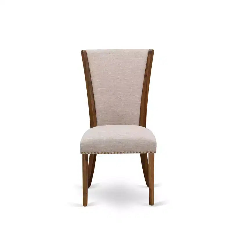 Renaissance Refinement Set of 2 Upholstered Parson Dining Chairs