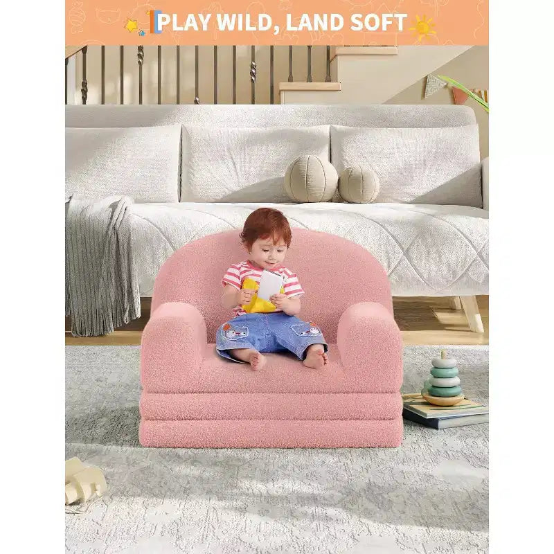 Divano pieghevole per bambini, comoda sedia e lettino prendisole per la lettura, sala giochi, divano per ragazzi e ragazze, regalo di compleanno