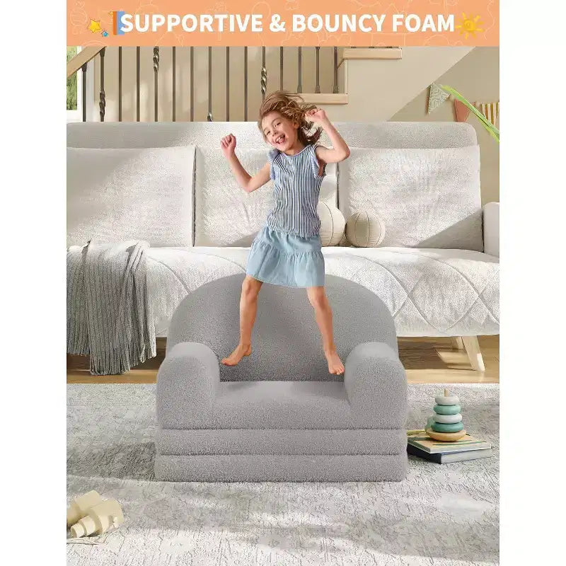 Folding Sofa for children, comfortable Chair and Sun Lounger for Reading, Playroom, sofa for boys and girls, Birthday Gift