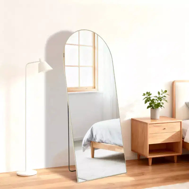 Specchio da pavimento rettangolare a figura intera da 56x15 pollici per camera da letto e guardaroba