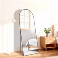 MAYEERTY 56X15 Inch Rectangle Full Length Mirror, Floor Standing Full Body Mirror