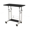 Adjustable Height Mobile Standing Desk Rolling Laptop Cart with Wheels 31.515.75in Home Office Workstation (27.16-35.43 Height)