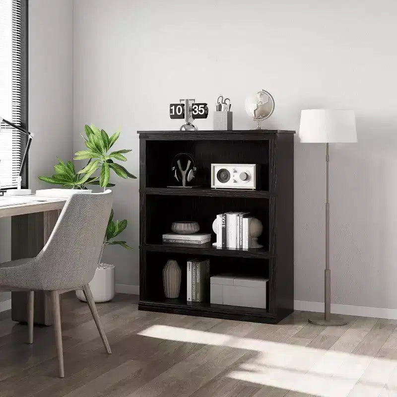 3Tier Farmhouse Bookcase, 67.4 Tall Book Shelf with Storage, Wooden Bookshelves 5 Shelf Display Shelves for Home Office