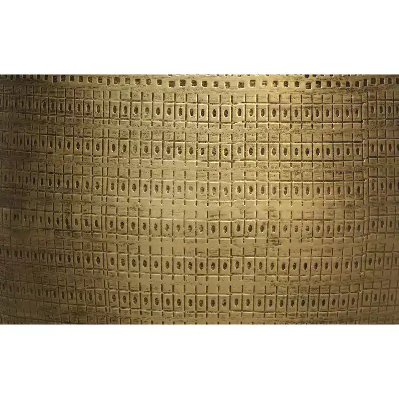 Tavolino d'appoggio in metallo da 15 pollici con motivo Boho Morse, completamente assemblato