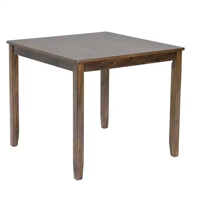 Tavolo da Pranzo Quadrato in Noce per 4 Persone, Tavolo da Cucina Classico-Moderno in Legno per Piccoli Spazi - Solo Tavolo