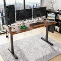 MAYEERTY Home Office Electric Standing Desk, Adjustable Height Sit Stand Desk with Splice Board