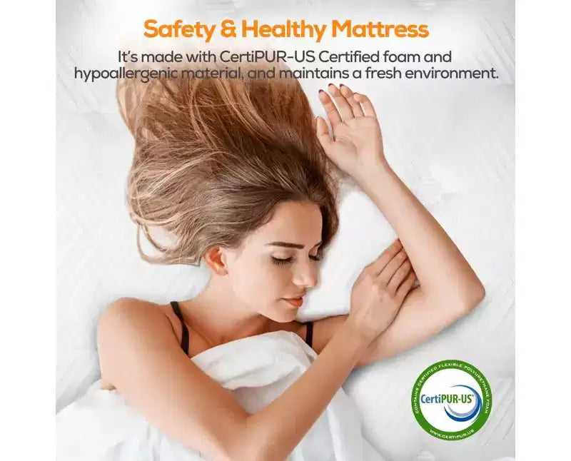 Offerta di Pasqua Materasso ibrido Queen da 14 pollici in scatola, memory foam in gel, sonno rinfrescante, sensazione media, rivestimento traspirante, certificato CertiPUR-US