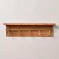 24" Grooved Wall Shelf with Rail and Hooks - Hearth & Hand™ with Magnolia