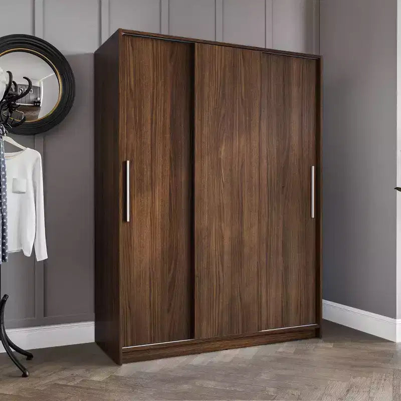 Armadio Guardaroba a 3 Ante Scorrevoli con Design Moderno e Ampio Spazio di Archiviazione