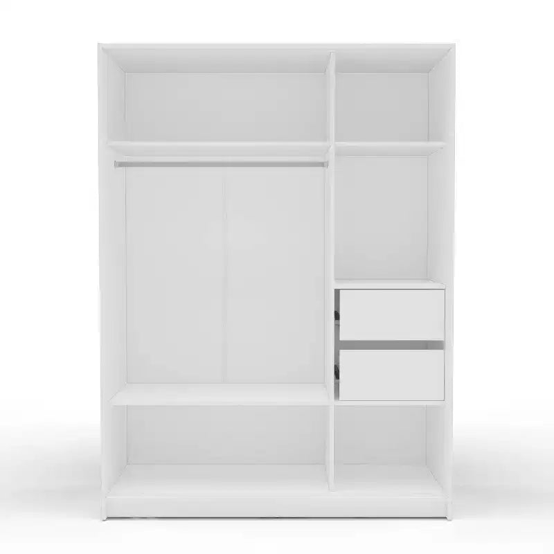 Armadio Guardaroba a 3 Ante Scorrevoli con Design Moderno e Ampio Spazio di Archiviazione