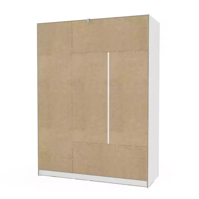 Armadio Guardaroba a 3 Ante Scorrevoli con Design Moderno e Ampio Spazio di Archiviazione