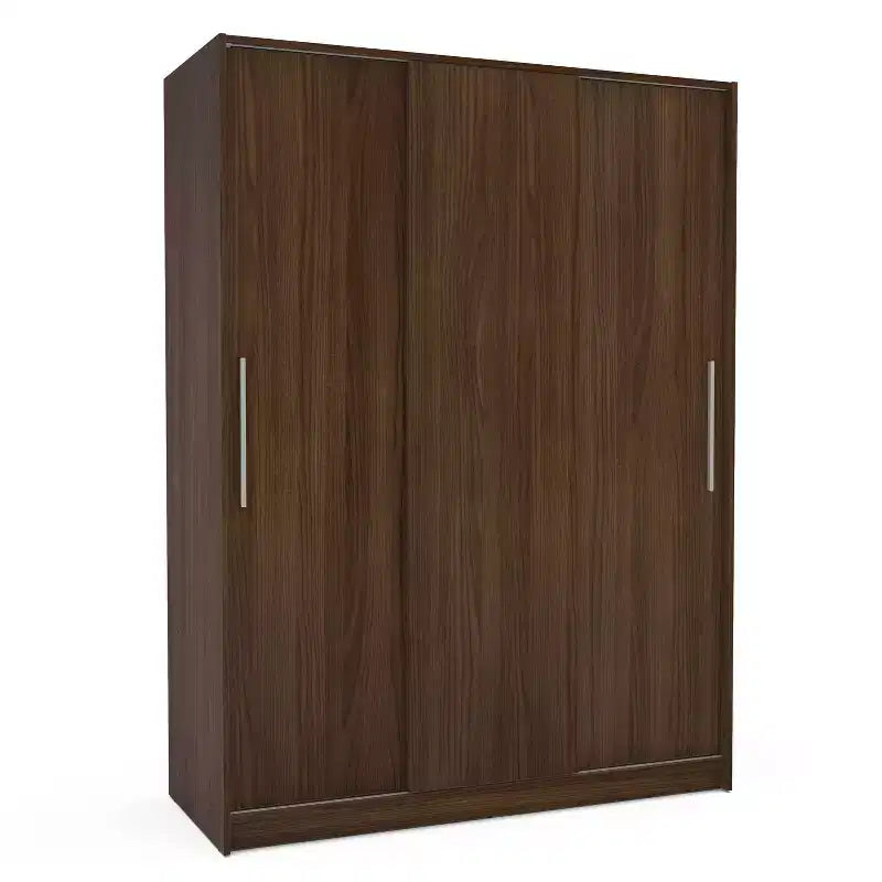 3 Sliding Door Clothing Armoire Wardrobe with Modern Design and Ample Storage